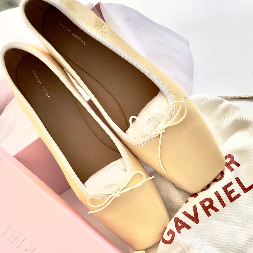 Mansur Gavriel Butter yellow Ballet Flats
